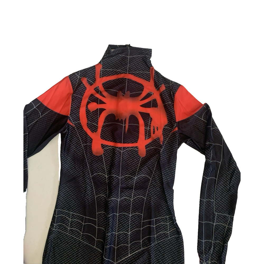 Spiderman Sz M Into the SpiderVerse Miles Jumpsuit Adult/Kids Cosplay Costume - Picture 10 of 16